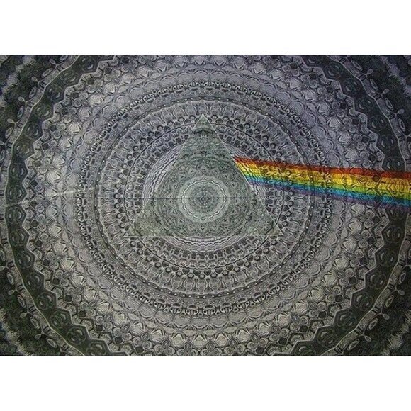 New 3D Pink Floyd Dark Side of the Moon Prism Tapestry Wall Hanging Decor Art - Picture 2 of 3